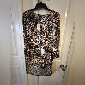 Women leopard hi/ low top